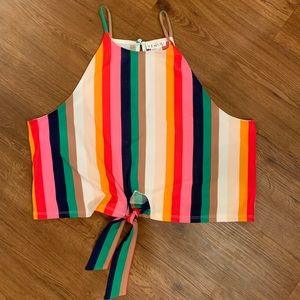 Colorful stripe tank